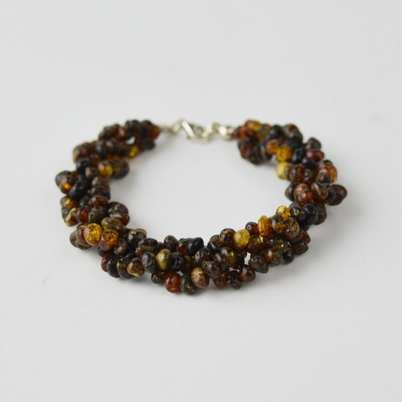 Small beads amber bracelet