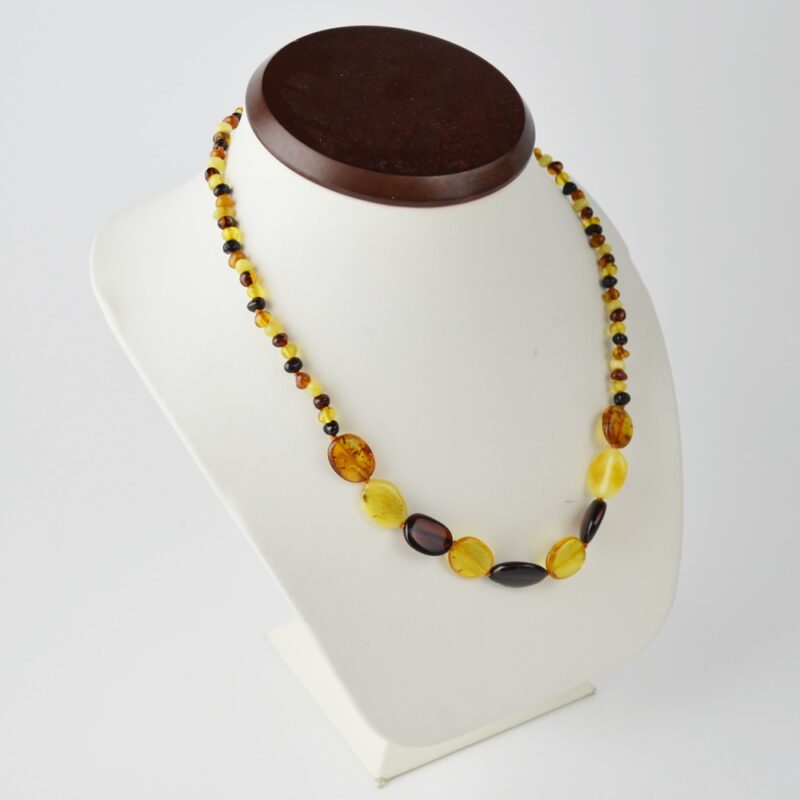 Amber necklace Mix polished