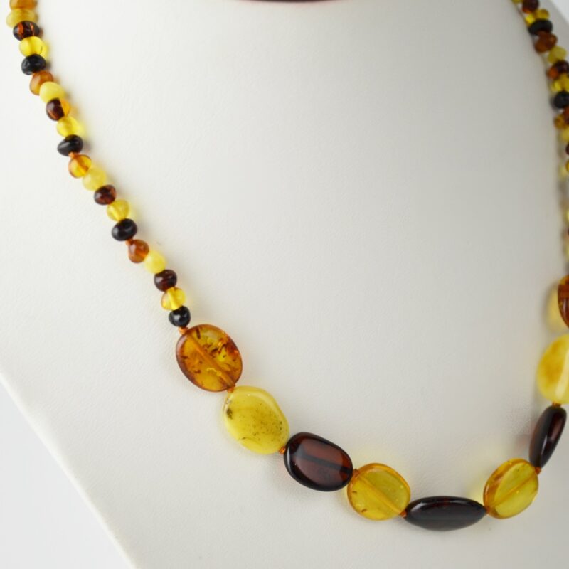 Amber necklace Mix polished - Image 5