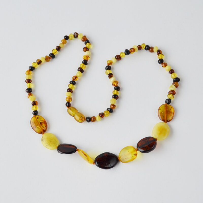 Amber necklace Mix polished - Image 4