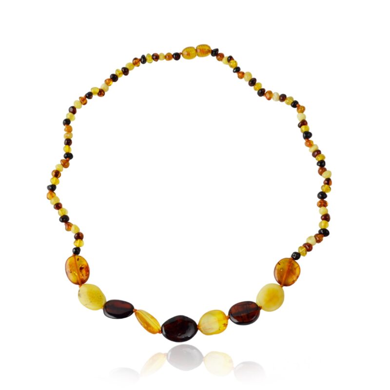 Amber necklace Mix polished - Image 3