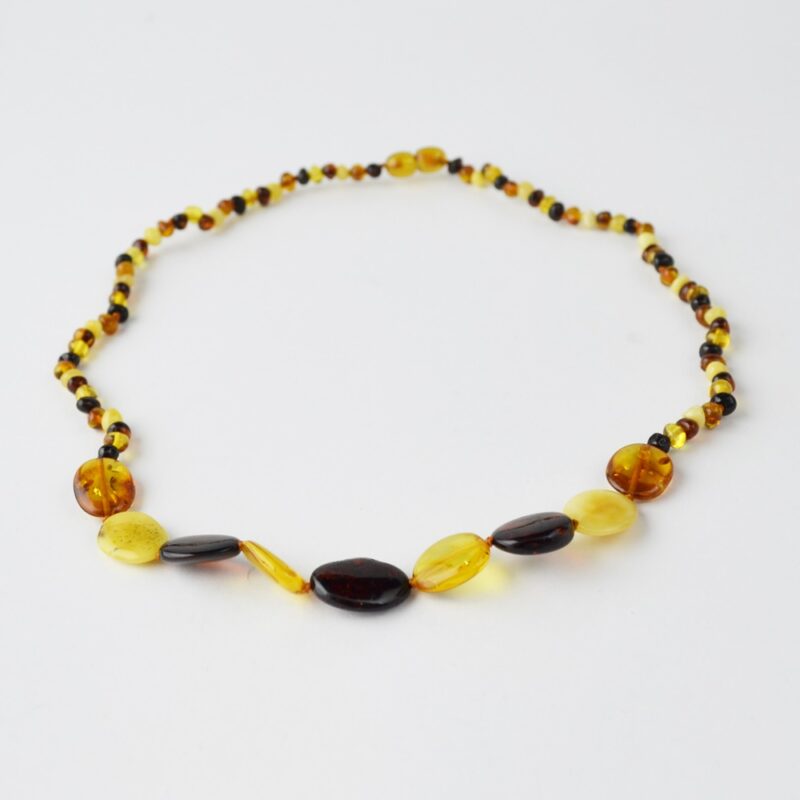 Amber necklace Mix polished - Image 2