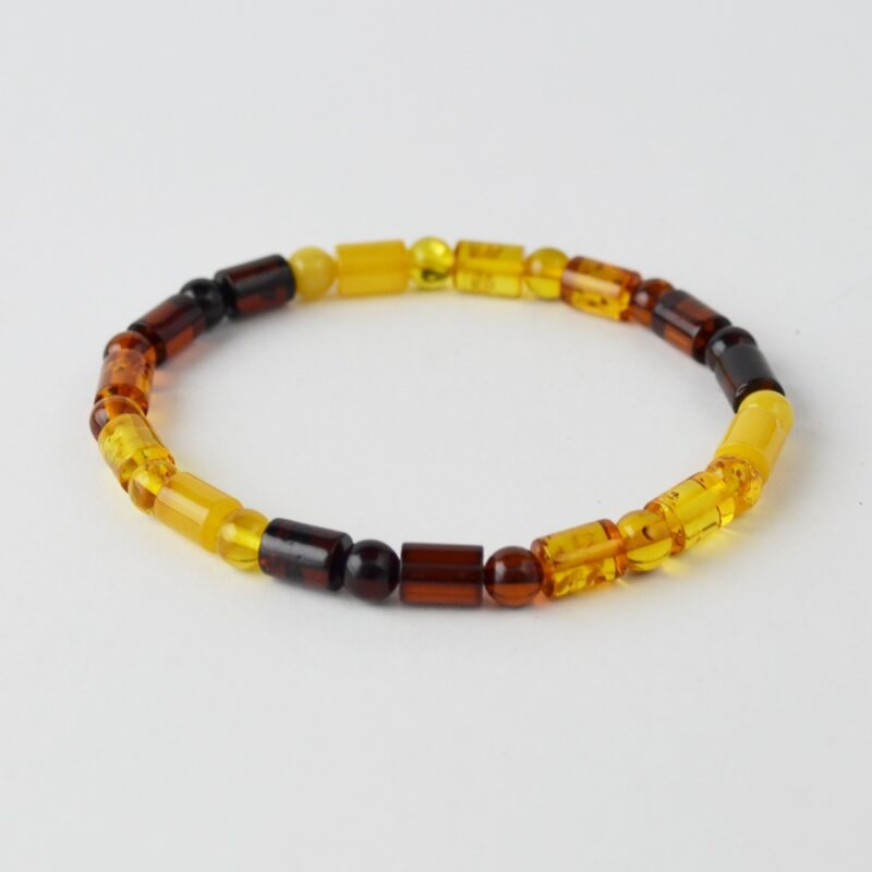 Round tube amber bracelet for Men - Image 4