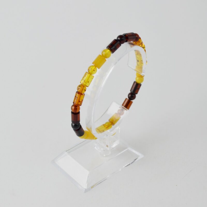 Round tube amber bracelet for Men - Image 2