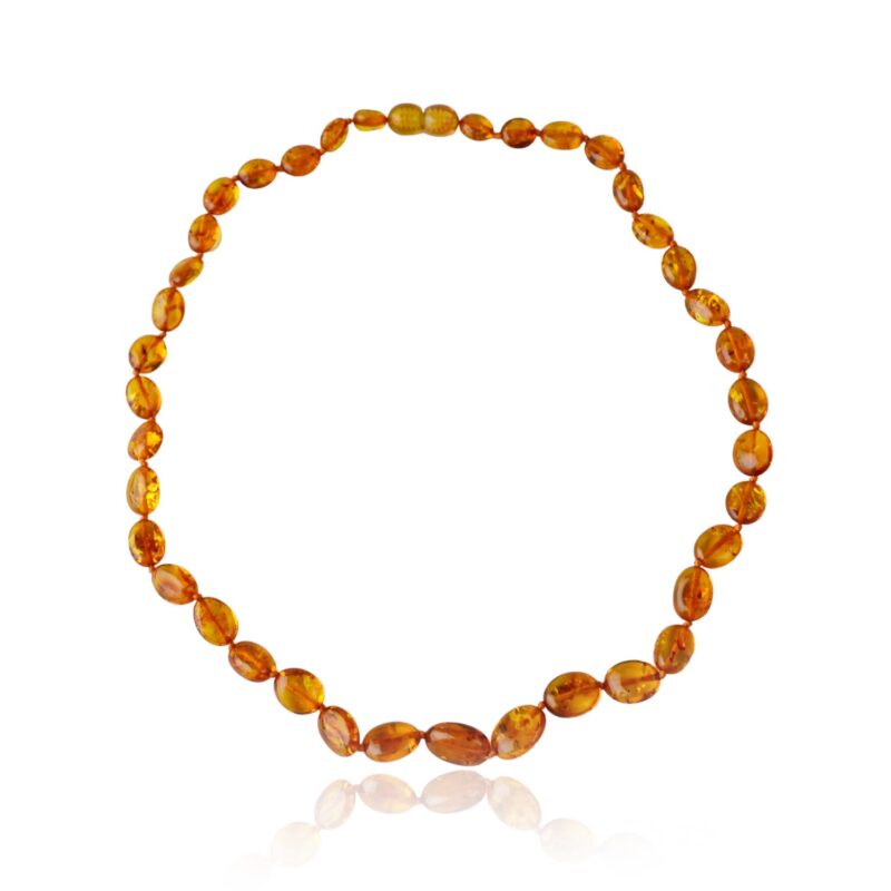 Baltic amber necklace cognac - Image 4