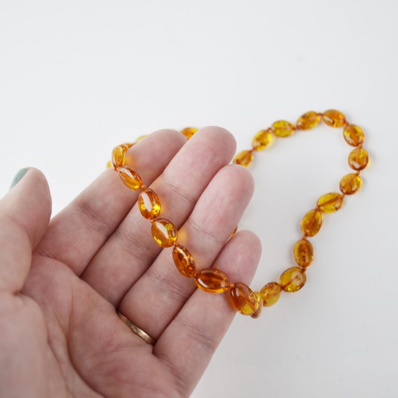 Baltic amber necklace cognac - Image 6