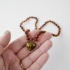 Cherry baroque beads with green heart - Image 6