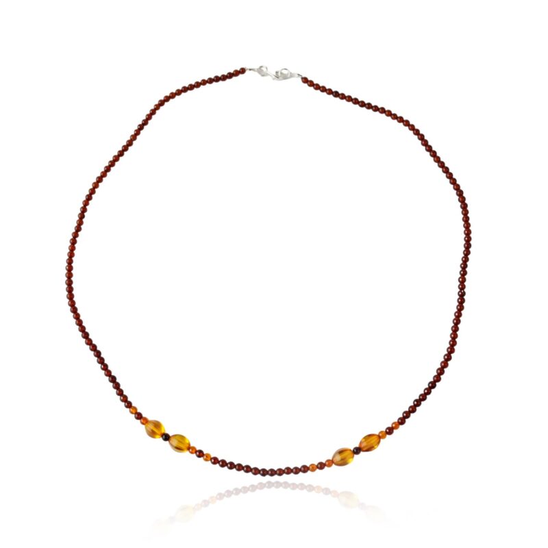 Baltic amber mix long necklace - Image 4