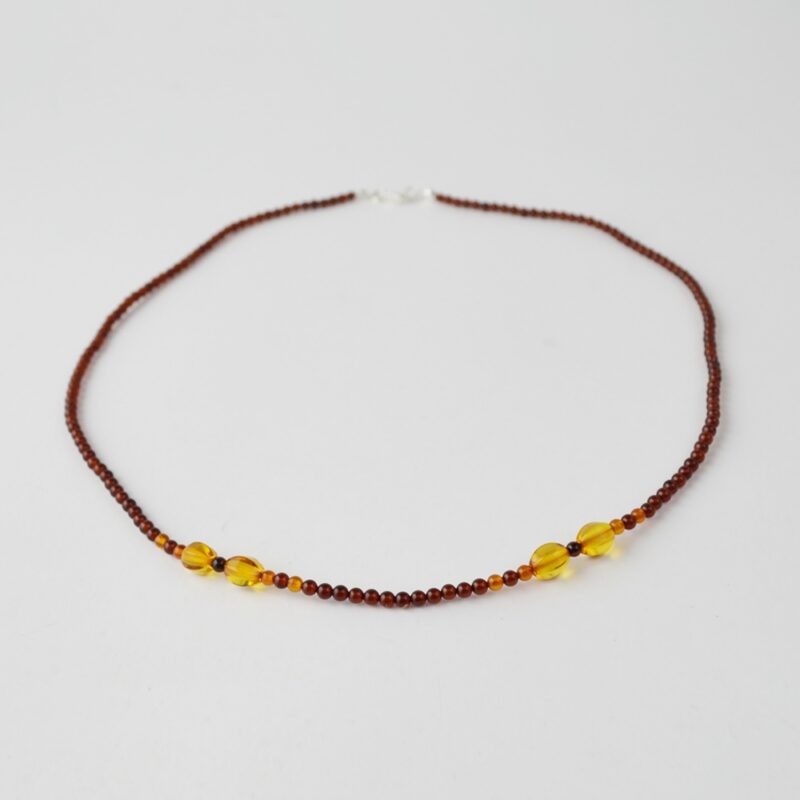 Baltic amber mix long necklace - Image 5