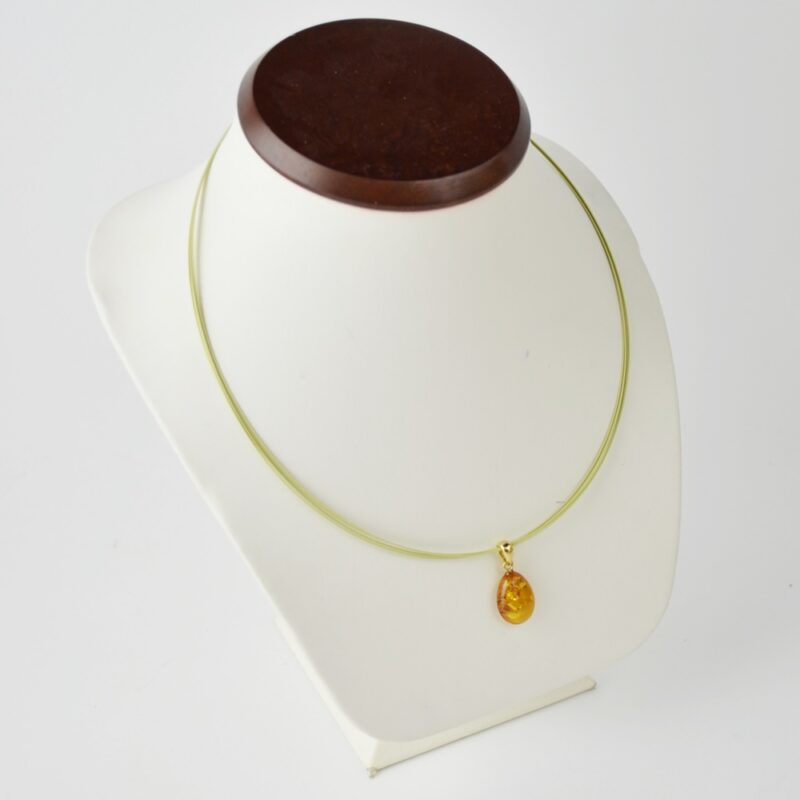 Baltic amber pendant drop beads - Image 2