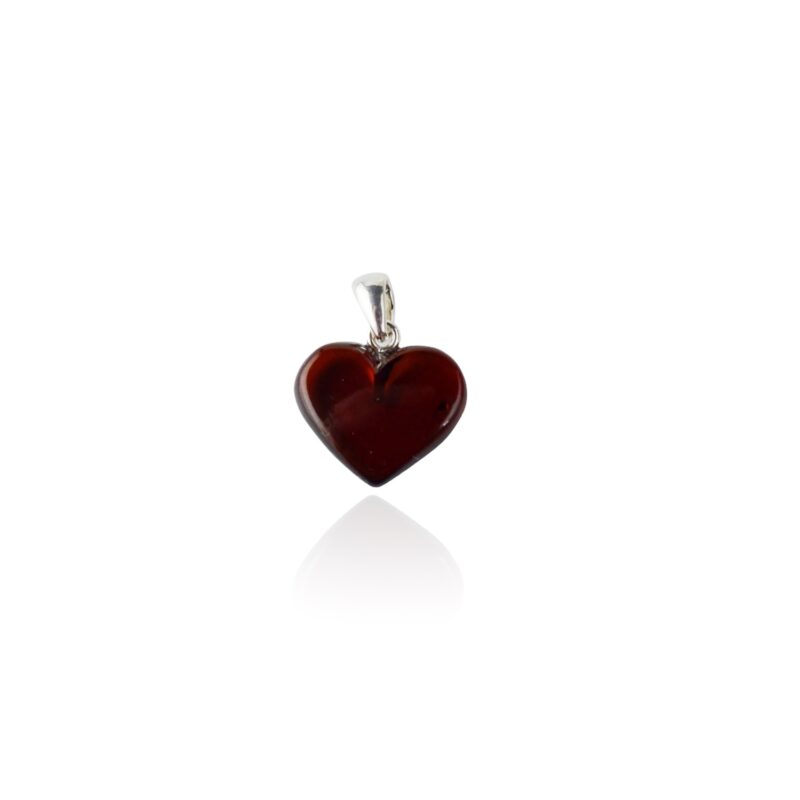 Cherry polished hearts pendant