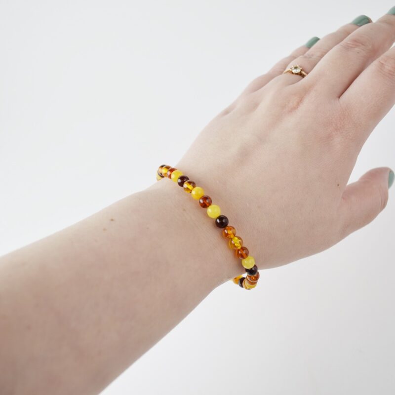 Mix Amber bracelet for men - Image 2