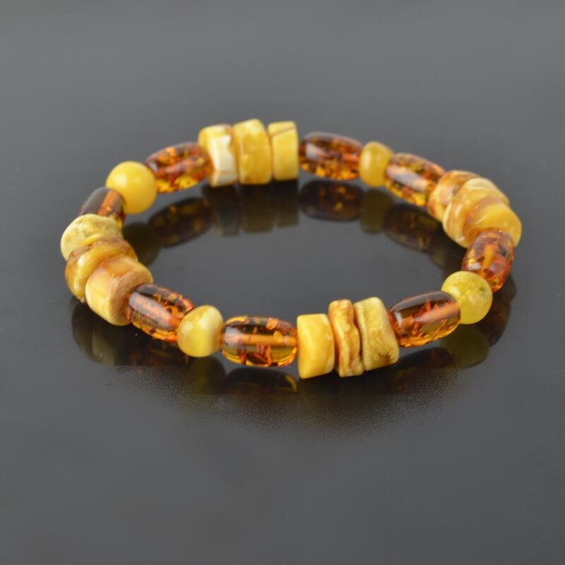 Mix light colors Amber bracelet - Image 4