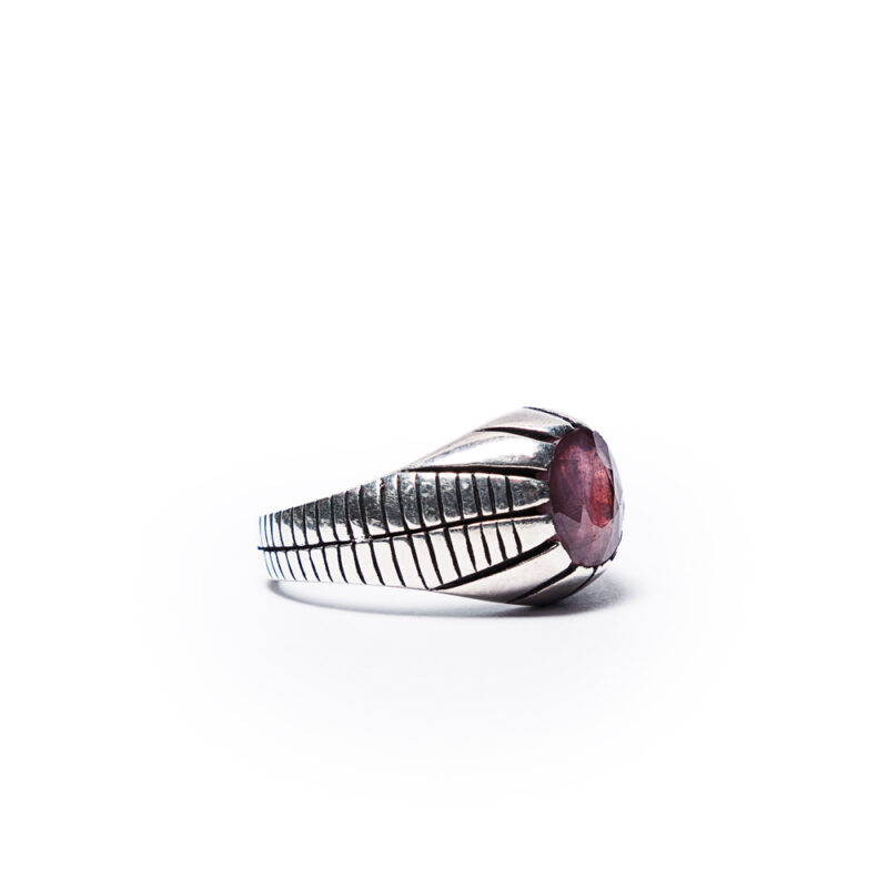 Purple Ruby Men's Ring - Image 4