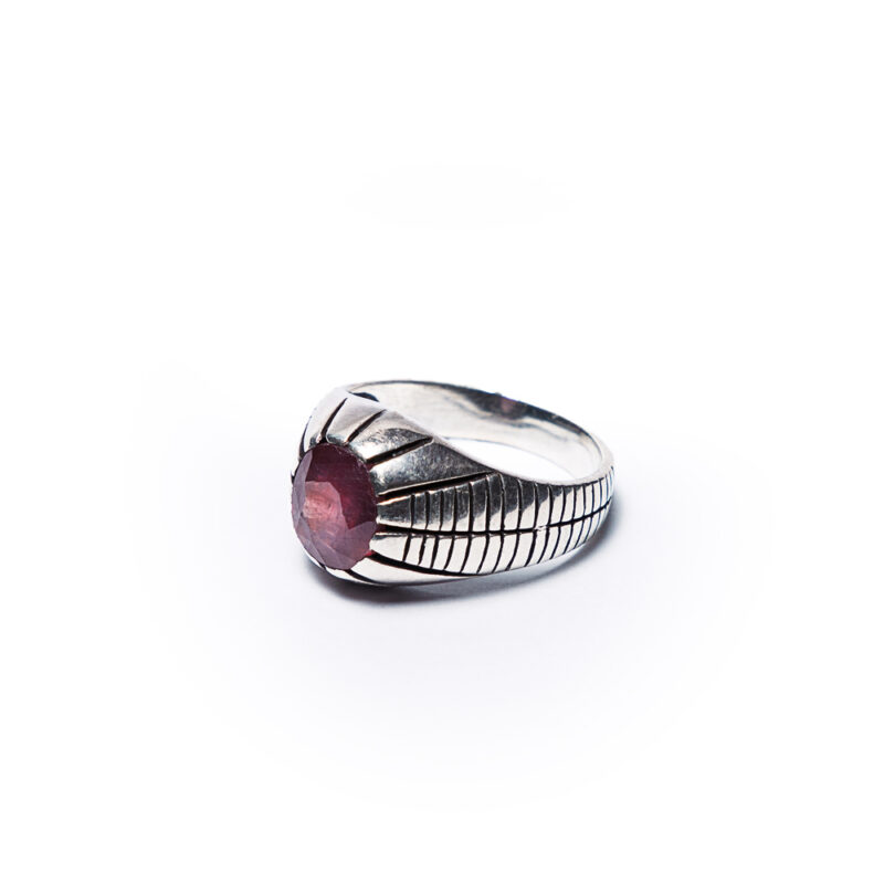 Purple Ruby Men's Ring - Image 5