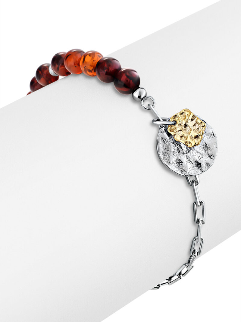 Boho style bracelet made of natural amber Palazzo from ifamore - Image 2