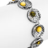 Bracelet with natural amber of green and honey colors Venus - Image 4