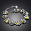 Bracelet with natural amber of green and honey colors Venus - Image 2