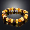 Baby's bracelet made of natural Baltic amber with soft polishing - Image 2