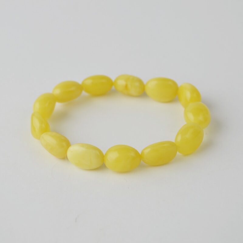 Matt Olive Baltic Amber Bracelet