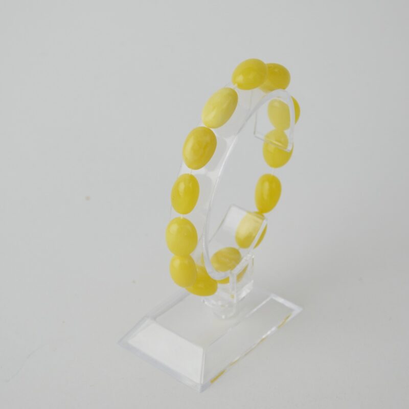 Matt Olive Baltic Amber Bracelet