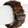 Flat bracelet with a healing effect made of dark amber Pompeii - Image 2