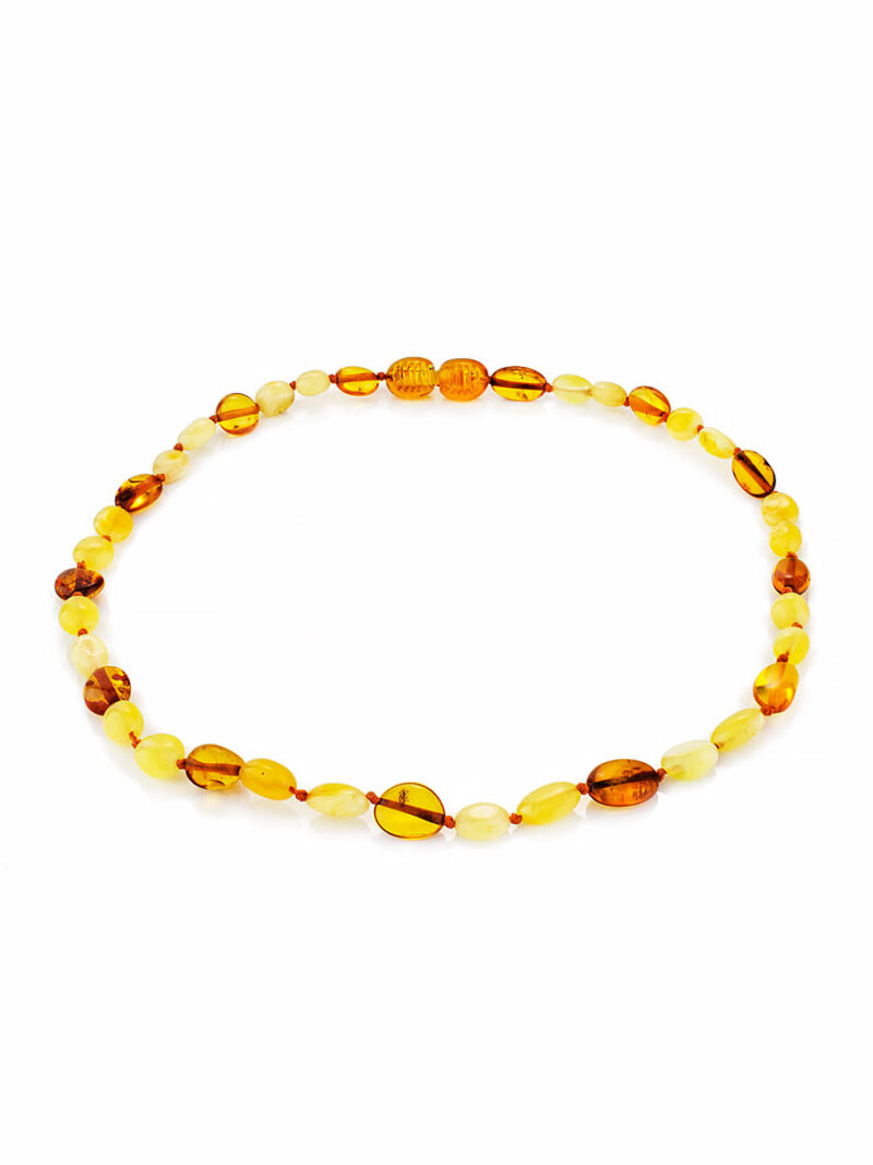 Light beads made of natural Baltic amber of different shades - Image 4