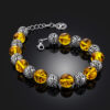 Openwork bracelet Aphrodite with molded lemon amber - Image 4