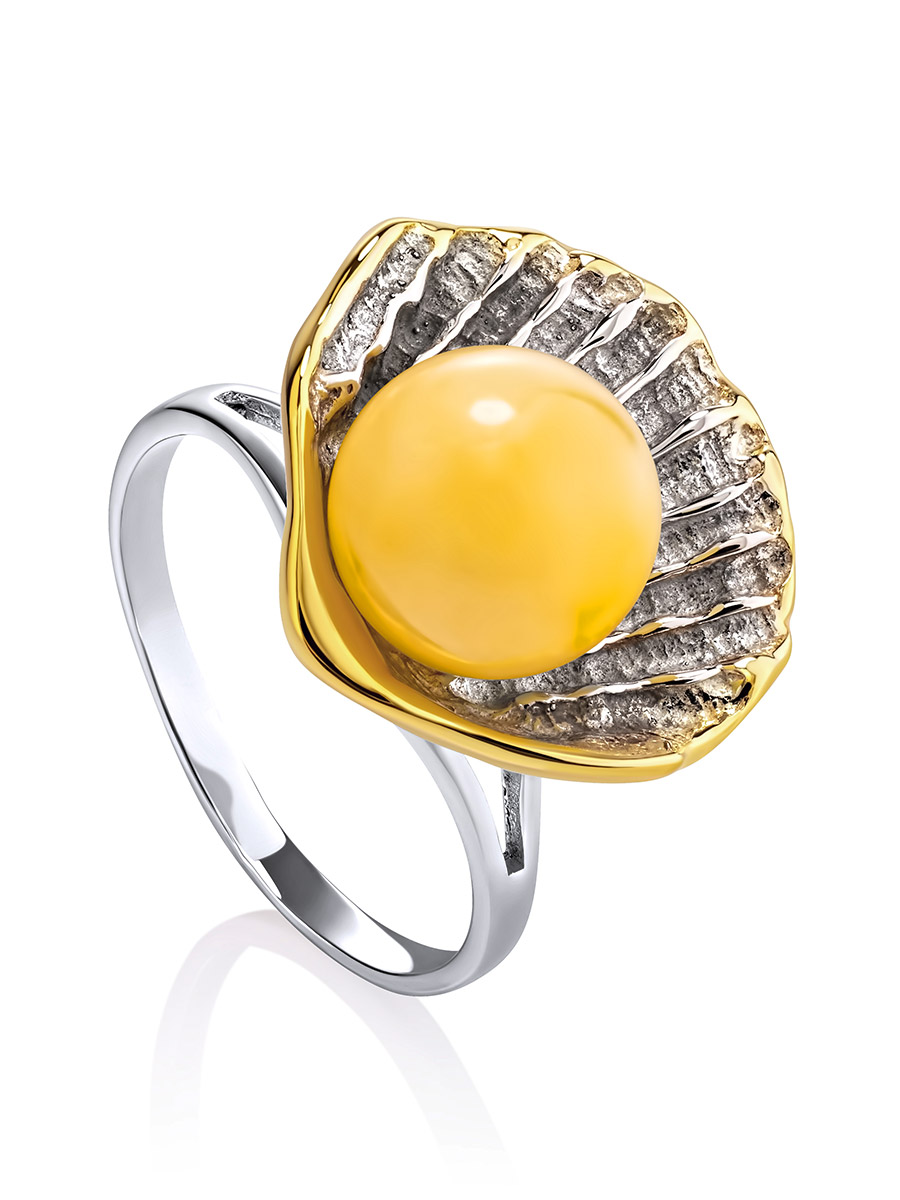 Original ring Shell with amber 20 - Amber Gemstones Jewelry Buy Online ...