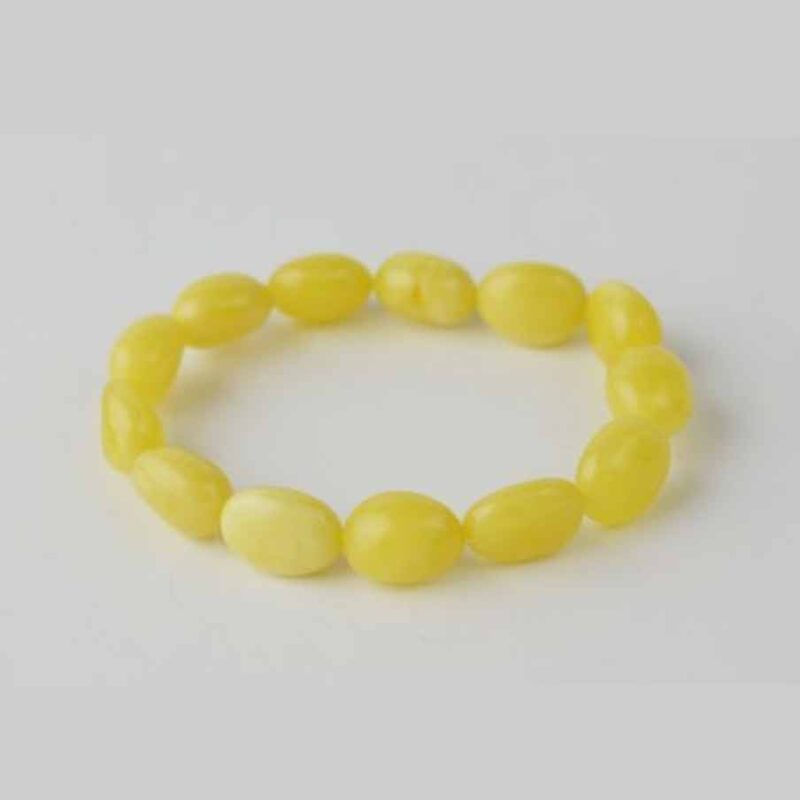 Matt Olive Baltic Amber Bracelet