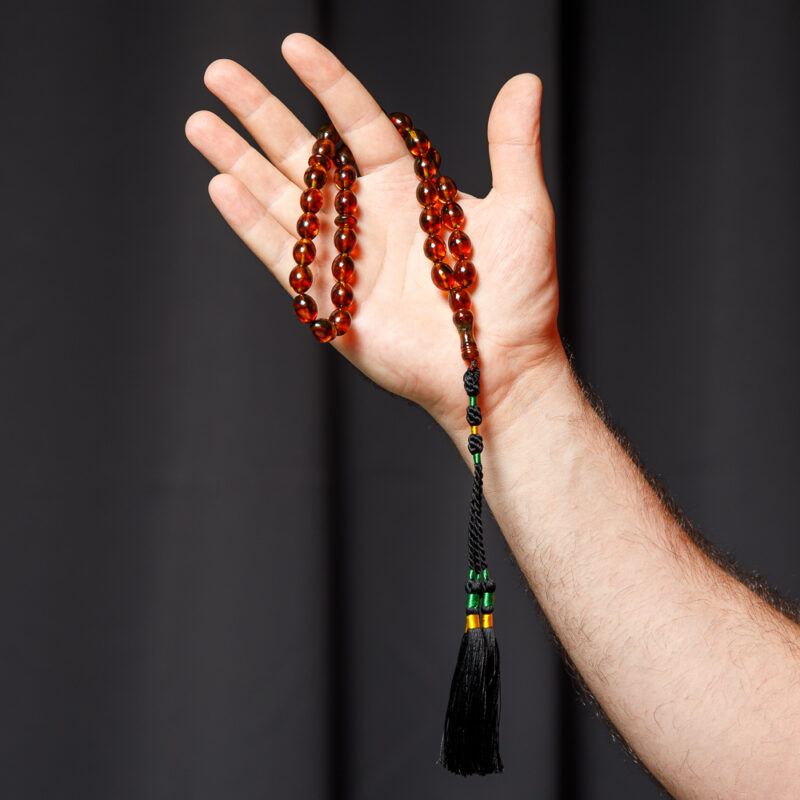 Natural Baltic Amber rosary beads from Lithuania - Image 6