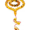 Muslim rosary made of 33 ball beads made of natural Baltic textured amber - Image 4