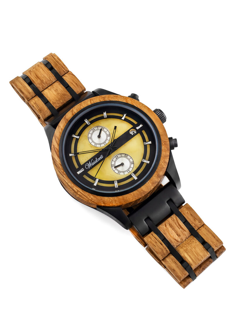 Men's Beer watch from Waidzeit Austria with a dial made of natural amber - Image 3