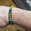 Malachite & Yellow Agate 'Perseverance' Bracelet - Image 5