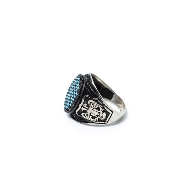 Afghani Turquoise Stones Ring - Image 4