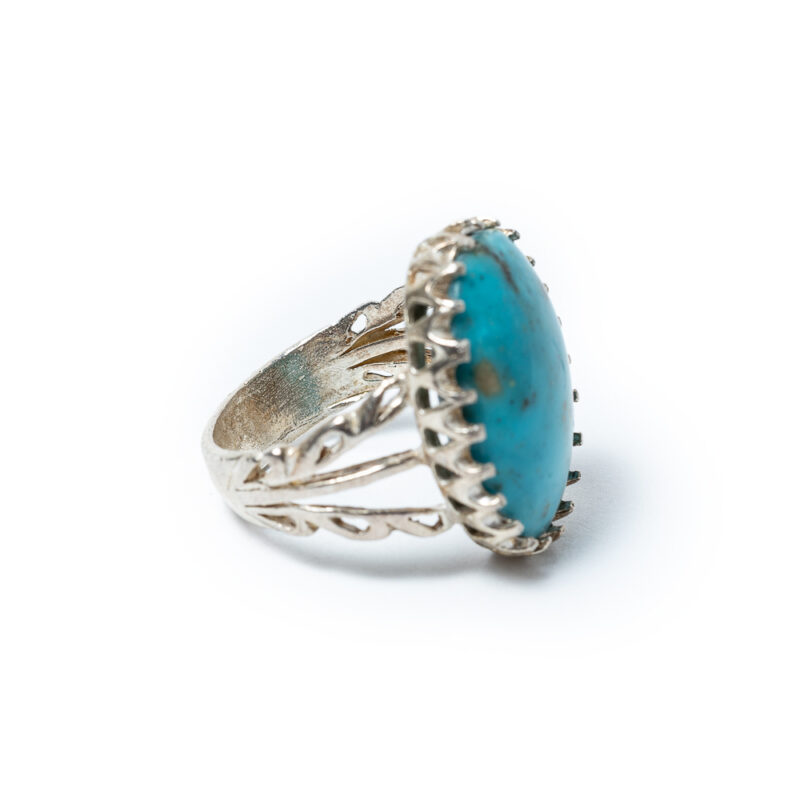 Turquoise Ring with Afghani Stones - Image 5