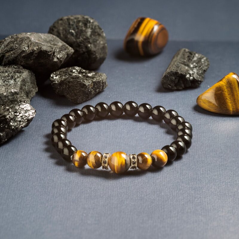 Obsidian & Tiger's Eye 'Courage' Bracelet - Image 2