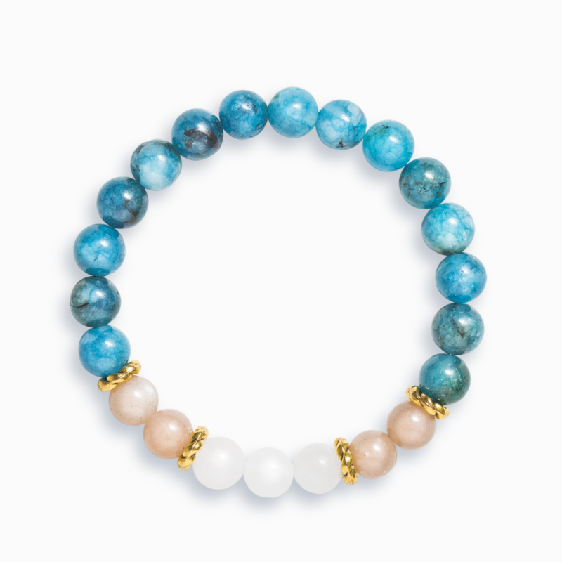 Apatite & Sunstone 'Self-Expression' Bracelet