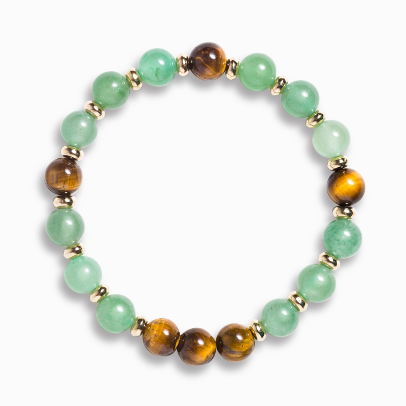 Green Aventurine & Tiger's Eye 'Optimism' Bracelet