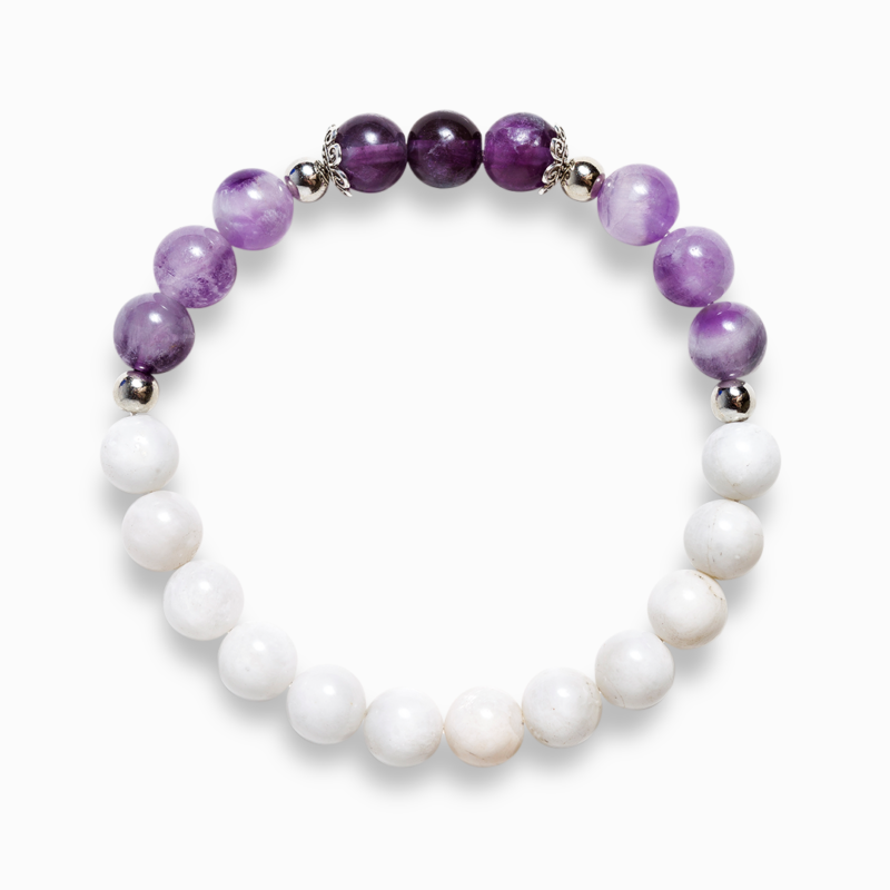 Fluorite & Amethyst 'Soothing Vibes' Bracelet