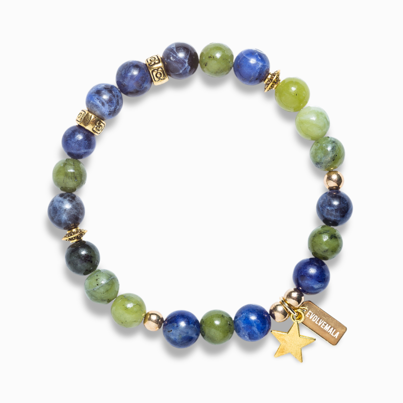 Jade & Sodalite 'Cosmos' Bracelet