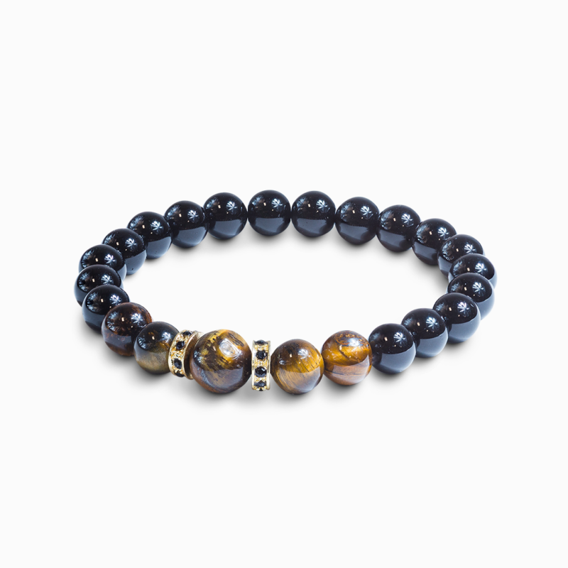 Obsidian & Tiger's Eye 'Courage' Bracelet - Image 4