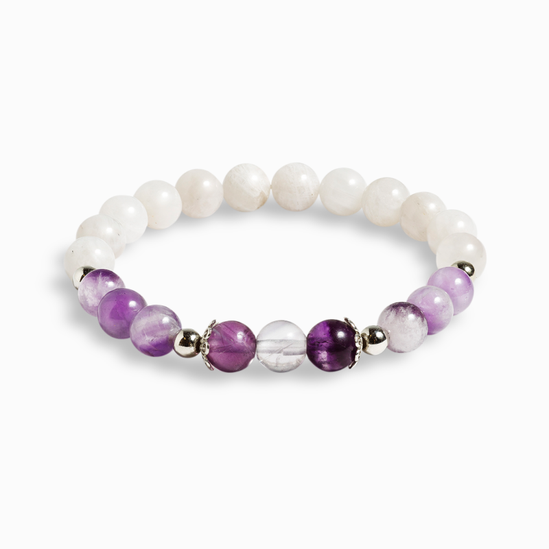 Fluorite & Amethyst 'Soothing Vibes' Bracelet - Image 5