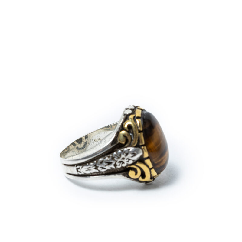 Tiger Eye Stone Ring from Burma Dubai - Image 4