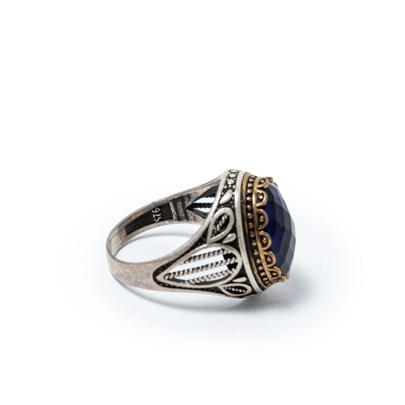 Onyx Stone Mens Ring - Image 6