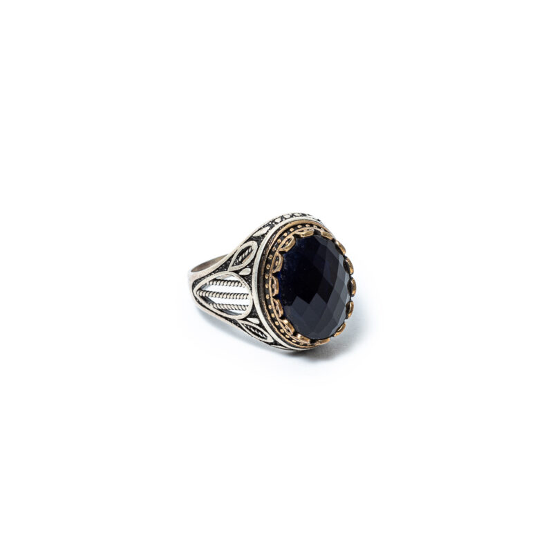 Onyx Stone Mens Ring - Image 4