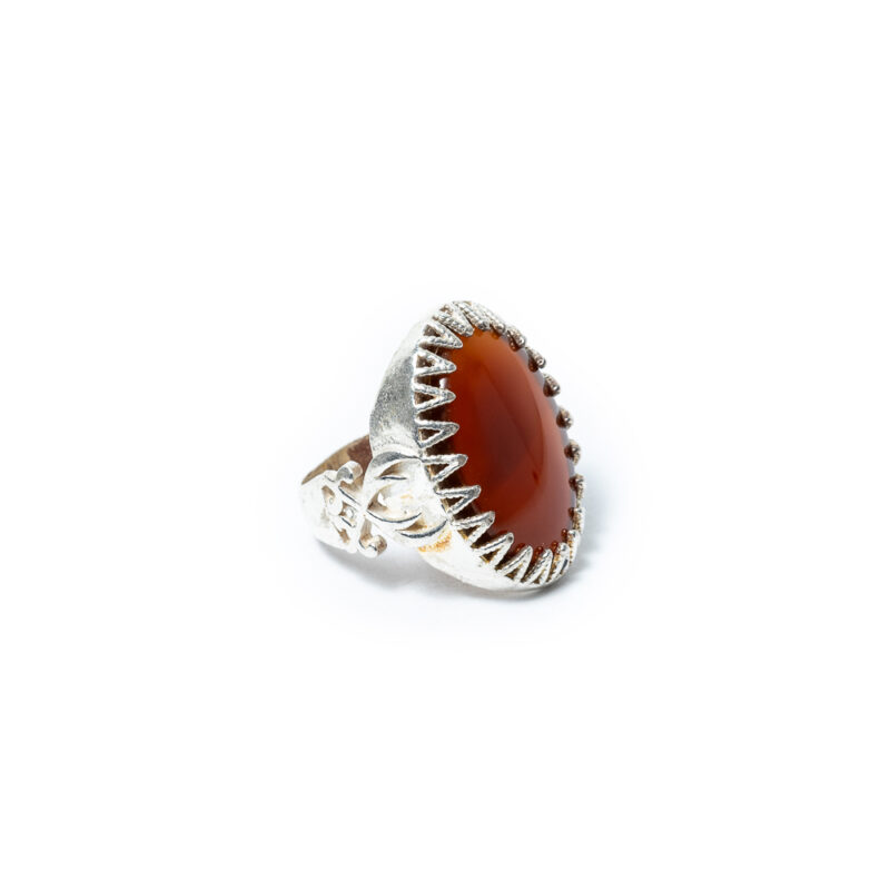 Dubai Garnet Stone Ring Yamani Aqeeq - Image 5