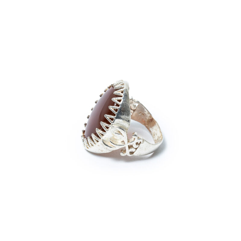 Dubai Garnet Stone Ring Yamani Aqeeq - Image 4