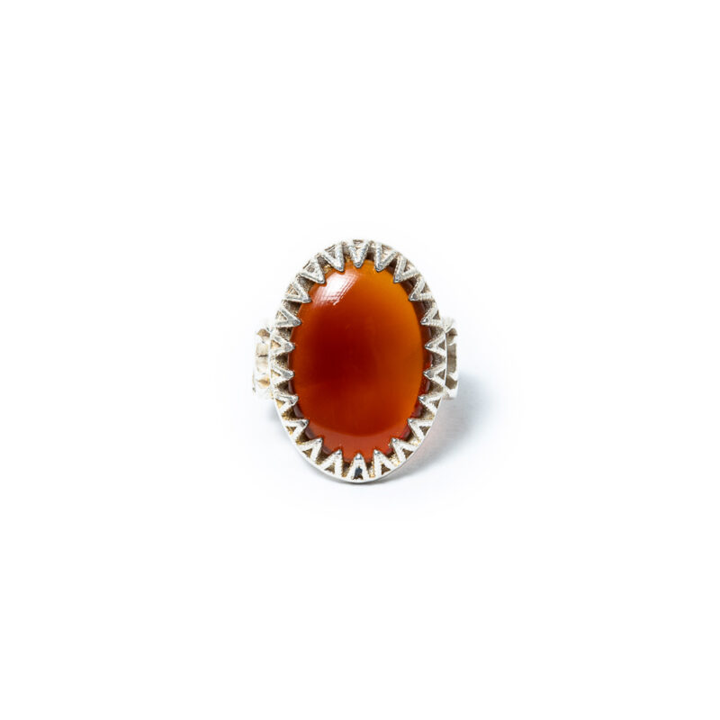 Dubai Garnet Stone Ring Yamani Aqeeq