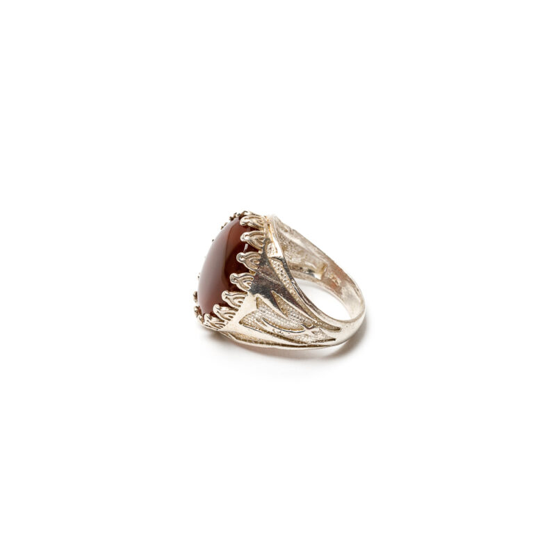 925 silver ring with Aqeeq Stone Buy in Dubai - Image 2